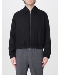 Ami Paris - Wool Shirt Jacket With Zip Closure And An Elasticated Hem - Lyst