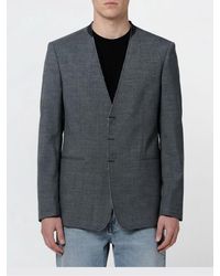 MM6 by Maison Margiela - Single-Breasted Wool Blend Blazer - Lyst