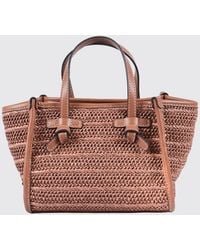 Gianni Chiarini - Miss Marcella Woven Raffia And Leather Bag - Lyst