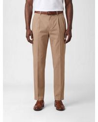 Incotex - Stretch Cotton And Linen Chino Trousers - Lyst