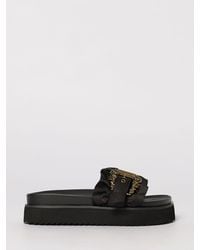 Versace Jeans Couture - Ruched Fabric Sliders - Lyst