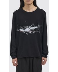 Isabel Benenato - Printed Cotton Crew Neck Pullover - Lyst