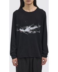 Isabel Benenato - Printed Cotton Crew Neck Pullover - Lyst