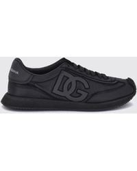 Dolce & Gabbana - Dolce &Amp Gabbana Dg Cushion Nylon And Leather Monogram Sneakers - Lyst