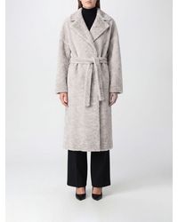 Avant Toi - Alpaca Wool Dressing Gown Coat With Hood And Waist Belt - Lyst