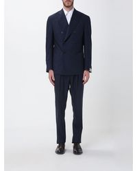 Corneliani - Double-Breasted Virgin Wool Suit - Lyst