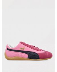 PUMA - Rosa Wildleder Leder Schnürschuhe - Lyst