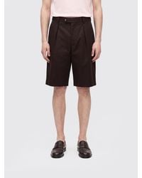 BOSS - Regular Fit Tailored Cotton Bermuda Shorts With Slash Pockets - Lyst