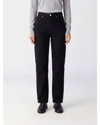 Isabel Marant - Dromie High-Waisted Straight Leg Stretch Denim Jeans - Lyst