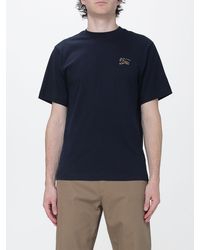 Burberry - Cotton T-Shirt With Crew Neck And Equestrian Knight Logo Detail - Lyst