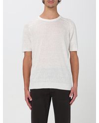 Roberto Collina - Crewneck Ribbed T-Shirt - Lyst