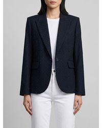 Zadig & Voltaire - Zadig &Amp Voltaire Single-Breasted Viscose Blend Blazer With Crystal Appliqués - Lyst