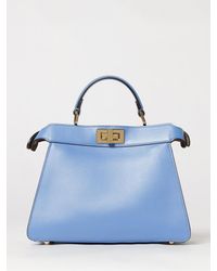 Fendi - Peekaboo Iseeu Mini Smooth Calfskin Handbag - Lyst
