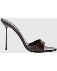 Paris Texas - Lidia Patent Leather Mules With High Stiletto Heel - Lyst