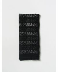 Emporio Armani - Sciarpa in misto lana e lurex - Lyst