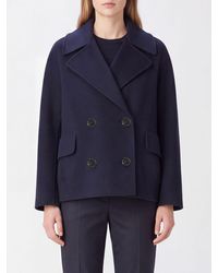 Max Mara - Double-Breasted Peacoat - Lyst