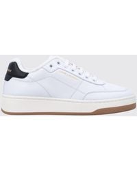 Saint Laurent - Baskets Sl/61 En Cuir - Lyst