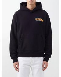 Amiri - Relaxed Fit Cotton Hoodie With Contrast Logo And Kangaroo Pocket - Lyst