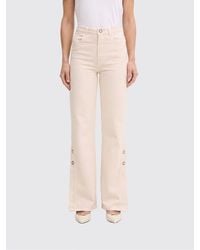 Twinset - Cotton Denim Flared Jeans - Lyst