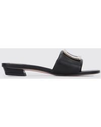 Roger Vivier - Leather Mules - Lyst
