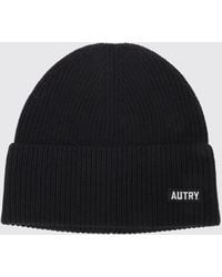 Autry - Wool Beanie Hat With Cuffed Hem And A Front Applied Logo Patch - Lyst