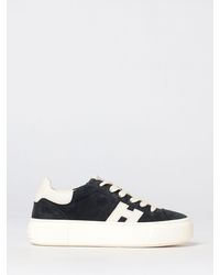 Hogan - Crosswind Platform Suede Sneakers - Lyst