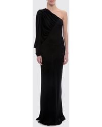 Saint Laurent - One-Shoulder Long Evening Gown - Lyst