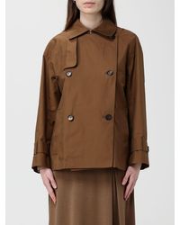 Max Mara - Zeno Double Breasted Short Trench Coat - Lyst