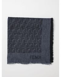 Fendi - Chal Ff En Mezcla De Algodón Y Lana Jacquard - Lyst