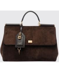 Dolce & Gabbana - Dolce &Amp Gabbana My Sicily Suede Handbag With Charm - Lyst