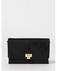 Elisabetta Franchi - Suede Crocodile Print Bag - Lyst