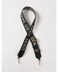 Loewe - Adjustable Canvas And Leather Shoulder Strap With Jacquard Logo - Lyst