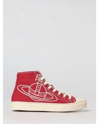 Vivienne Westwood - Orb Print Cotton Plimsoll Sneakers - Lyst