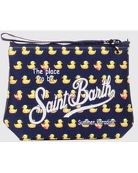 MC2 Saint Barth - Aline Striped Polyester Pouch - Lyst