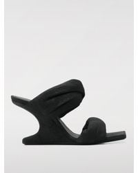 Rick Owens - Cantilever Twisted Leather Sandals With Wedges - Lyst