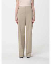 Patrizia Pepe - Gabardine Wide Leg Trousers - Lyst
