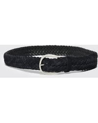 Orciani - Woven Suede Belt - Lyst