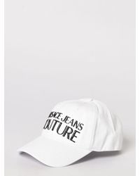 Versace Jeans Couture - Cotton Twill Hat With Logo Print - Lyst