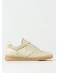 MM6 by Maison Martin Margiela - Replica panelled leather sneakers - Lyst