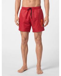 Philipp Plein - Nylon Swimming Trunks With Elasticated Waist And Contrast Logo - Lyst