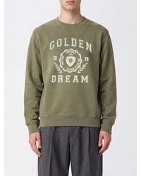 Golden Goose - Crewneck Cotton Sweatshirt With Contrasting Logo - Lyst