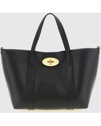 Mulberry - Bayswater Grained Calf Leather Handbag With Postman's Lock - Lyst
