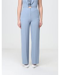 Hanita - High-Waisted Wide-Leg Crêpe Palazzo Trousers - Lyst