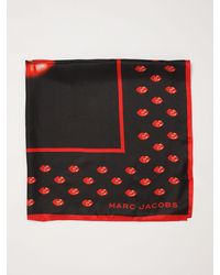 Marc Jacobs - Printed Silk Scarf - Lyst