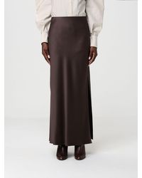 Brunello Cucinelli - Long Satin Skirt - Lyst