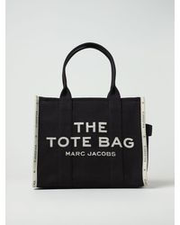 Marc Jacobs - Ithe Large Tote Bag N Canvas With Jacquard Logo - Lyst