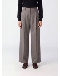 Filippa K - High-Waisted Pleated Wide-Leg Trousers - Lyst