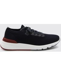 Brunello Cucinelli - Knit Low-Top Sneakers - Lyst