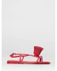 Vic Matié - Vic Mati&Eacute Leather Sandals With Tassels - Lyst