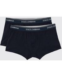 Dolce & Gabbana - Dolce &Amp Gabbana Set Of 2 Stretch Cotton Boxer Shorts With Logo - Lyst